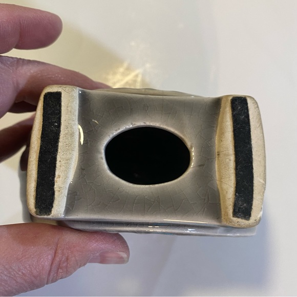 Vintage Thrifty Tom Whitestone Savings ceramic bank, has chip see last pic, H 5” - Picture 7 of 8